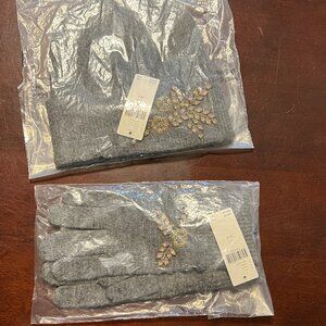 ANTHROPOLOGIE HAT & GLOVE SET ONE SIZE NWT